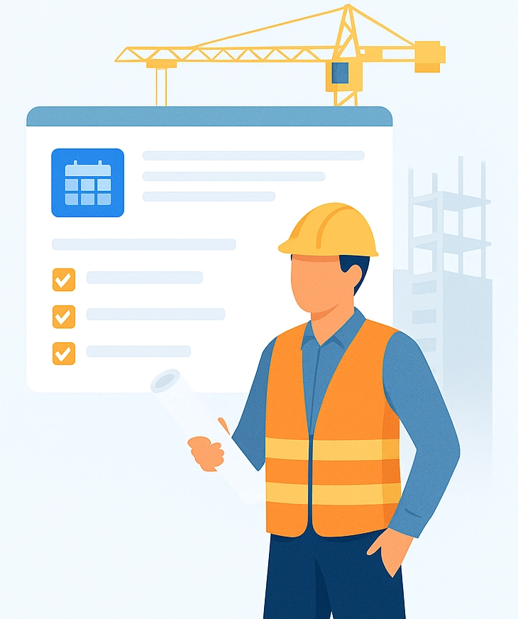 Construction Project Illustration